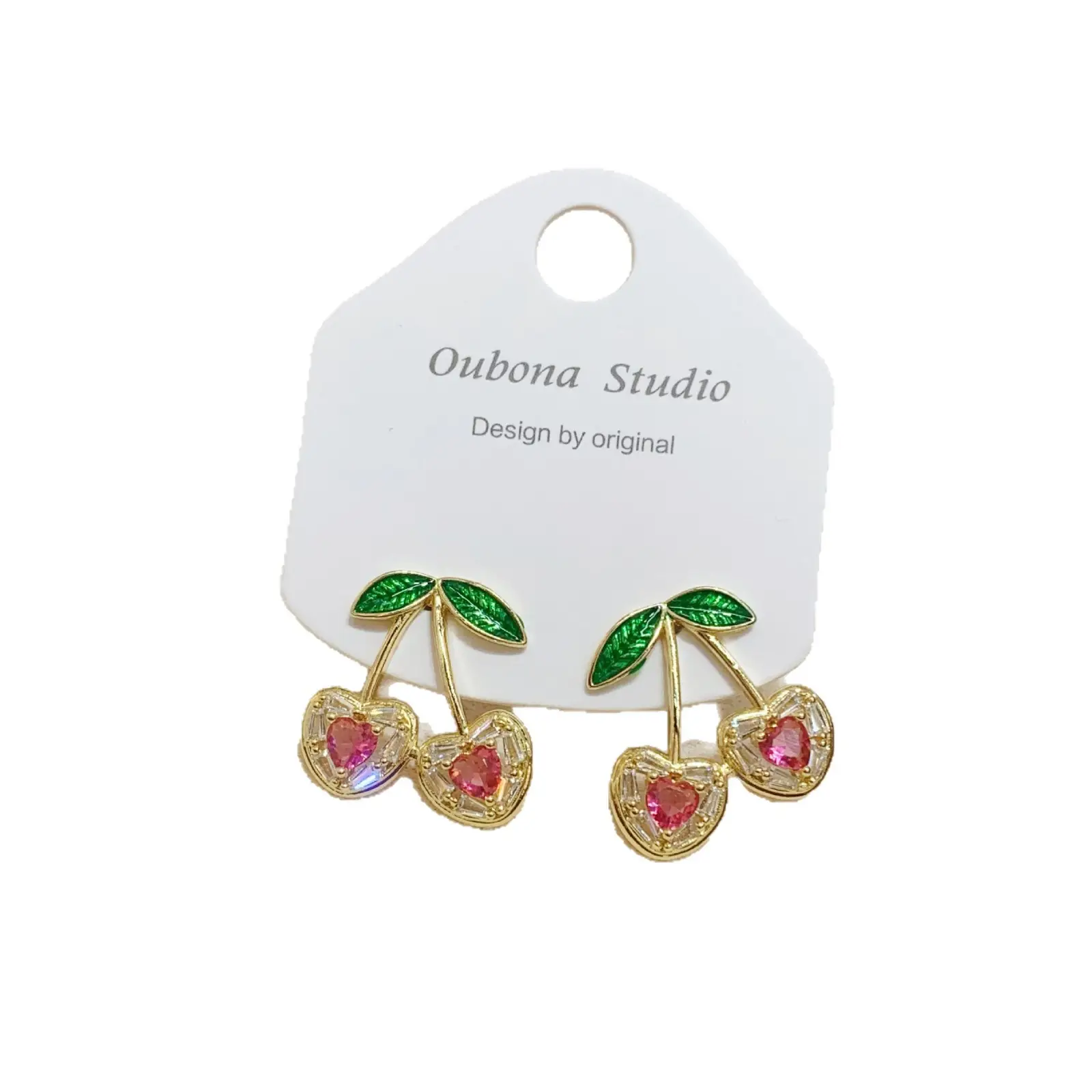 Korean Fashion Cherry Earrings for Women - Image 5