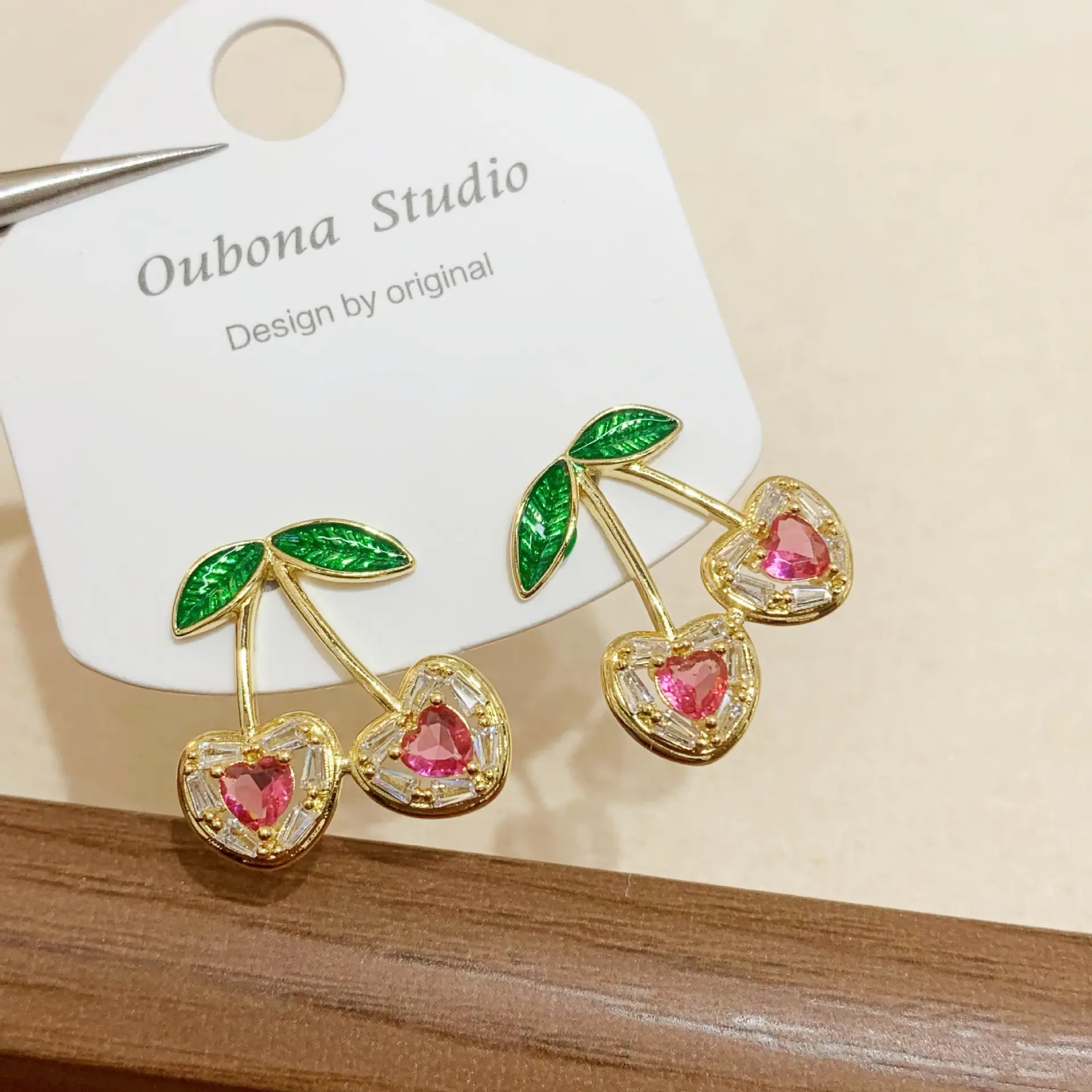 Korean Fashion Cherry Earrings for Women β feature 1