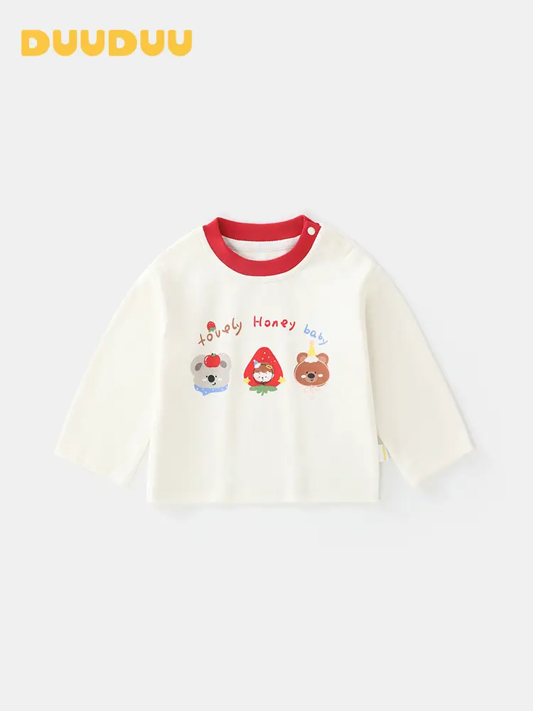 Duuduu Baby Long Sleeve T-Shirt Red 2025 - Image 3