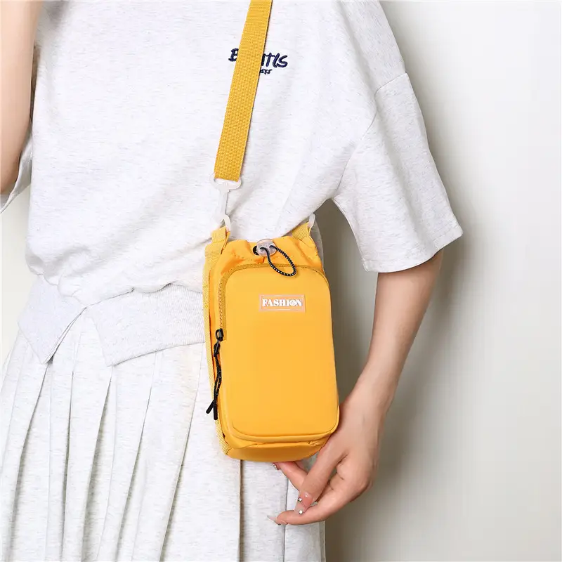 Lightweight Crossbody Water Cup Bag with Drawstring Closure - Image 10