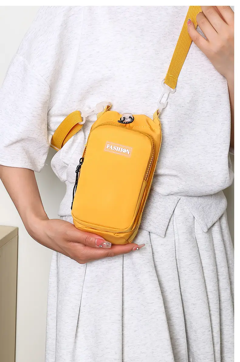Lightweight Crossbody Water Cup Bag with Drawstring Closure — feature 46