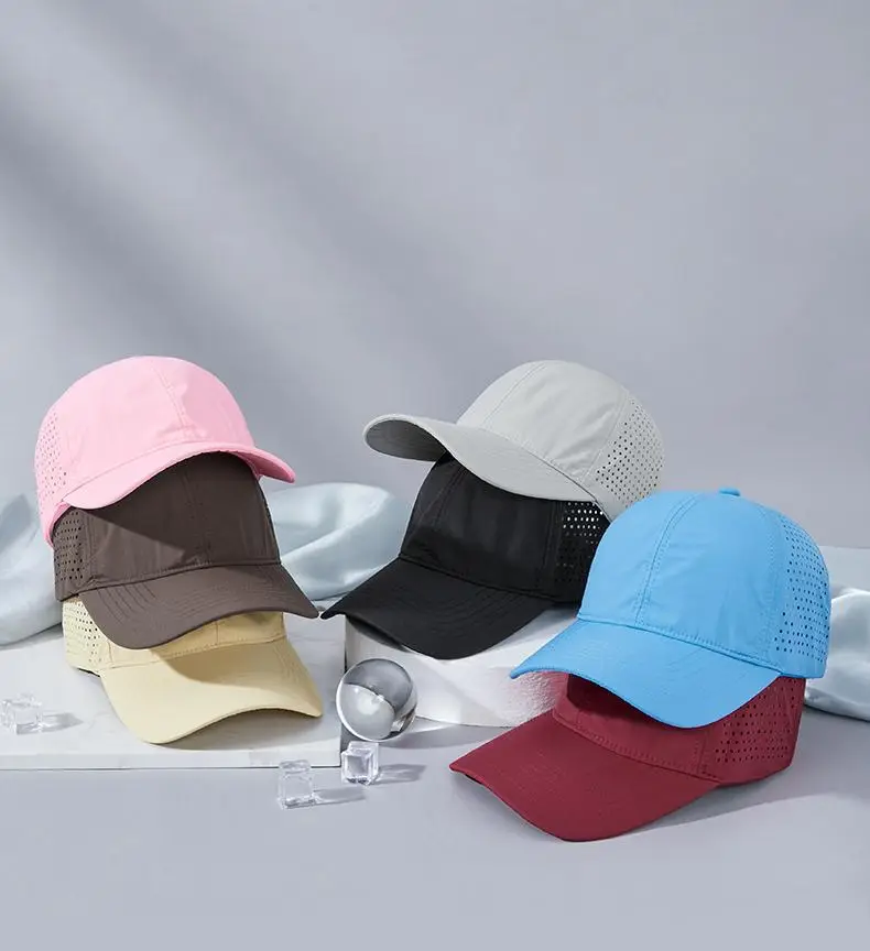 Laser Mesh Baseball Cap Grey Perforated — feature 13
