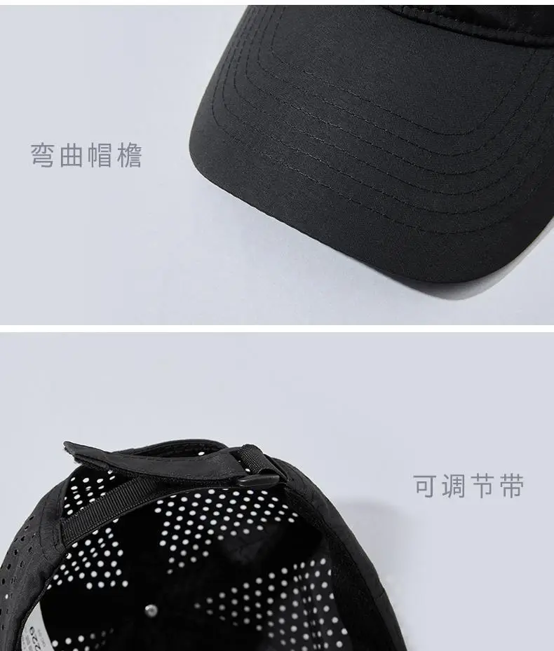 Laser Mesh Baseball Cap Grey Perforated — feature 29