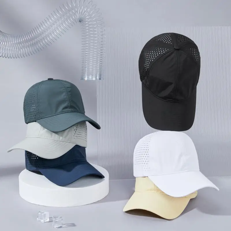 Laser Mesh Baseball Cap Grey Perforated — feature 9