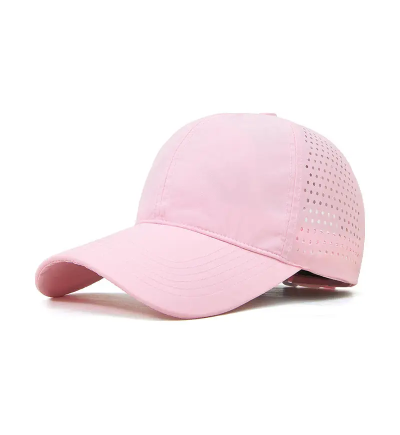 Laser Mesh Baseball Cap Grey Perforated - Image 5