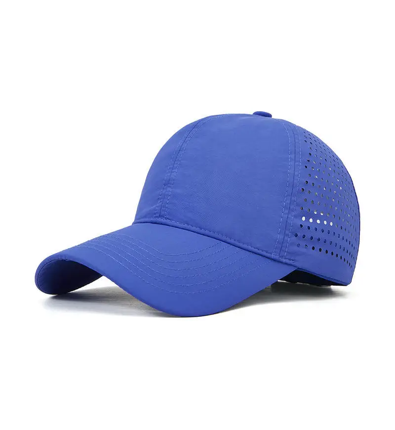 Laser Mesh Baseball Cap Grey Perforated - Image 8