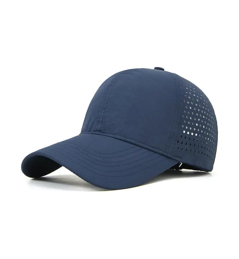 Laser Mesh Baseball Cap Grey Perforated - Image 9