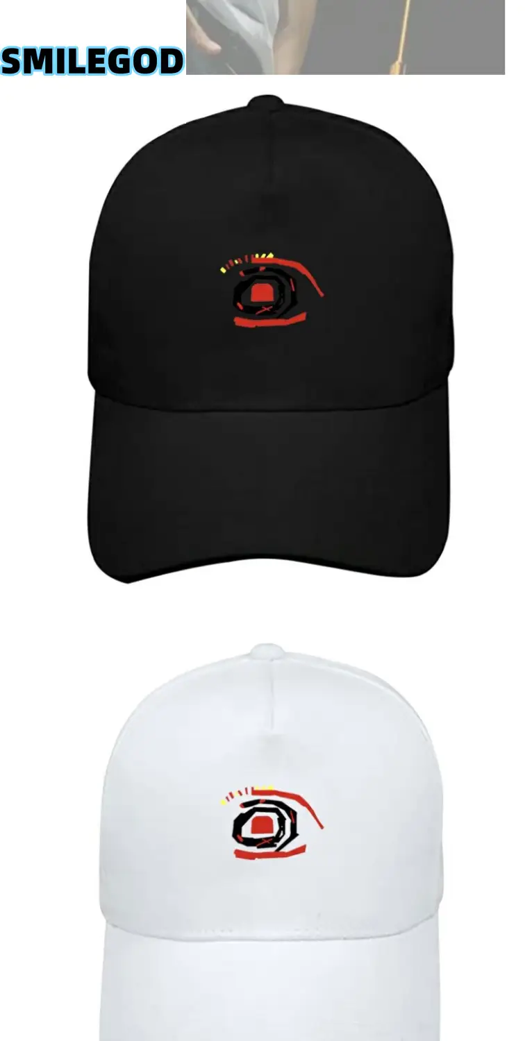 SMILEGOD Printed Baseball Cap Black 2024 Concert — feature 3