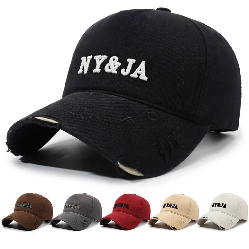 Black NY&JA Baseball Cap for Women - Image 7