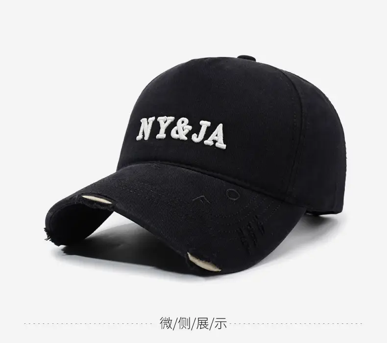 Black NY&JA Baseball Cap for Women — feature 10