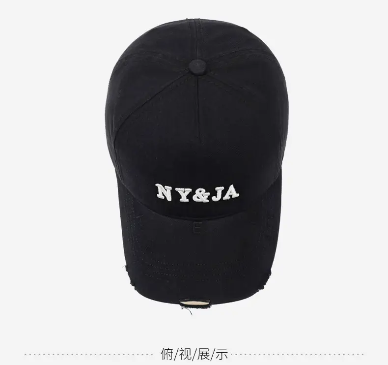 Black NY&JA Baseball Cap for Women — feature 13