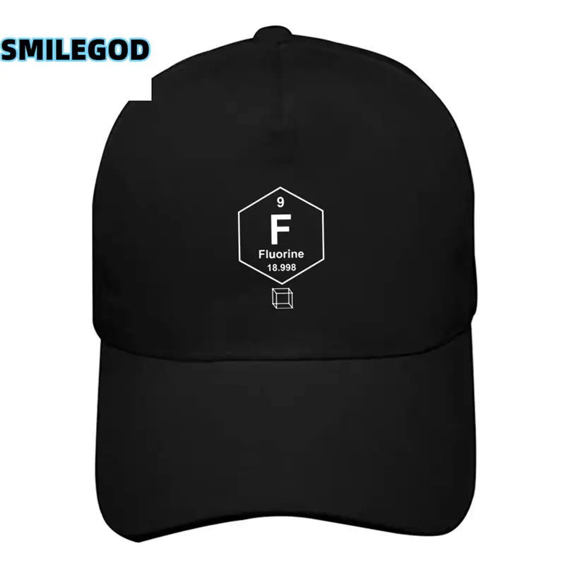 Mendeleev Periodic Table Cap Black Male Female