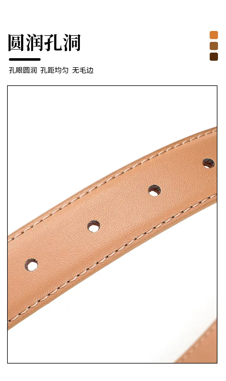 2025 Women's Cross-Border Cowhide Belt Simple Design — feature 12