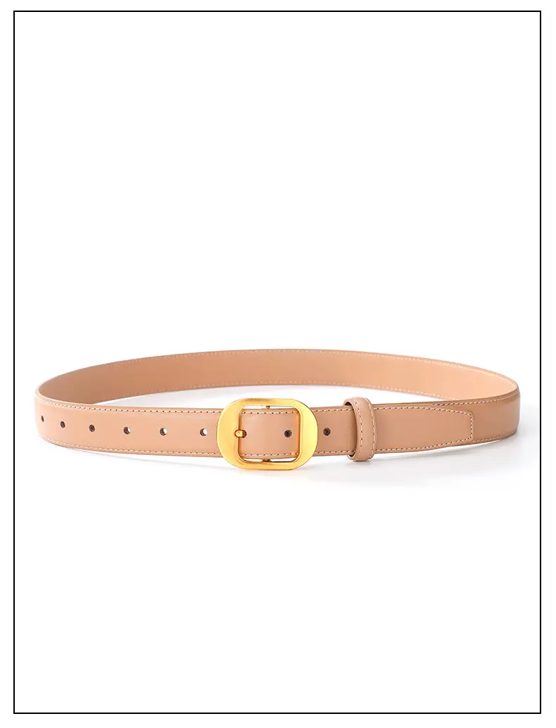 2025 Women's Cross-Border Cowhide Belt Simple Design — feature 14