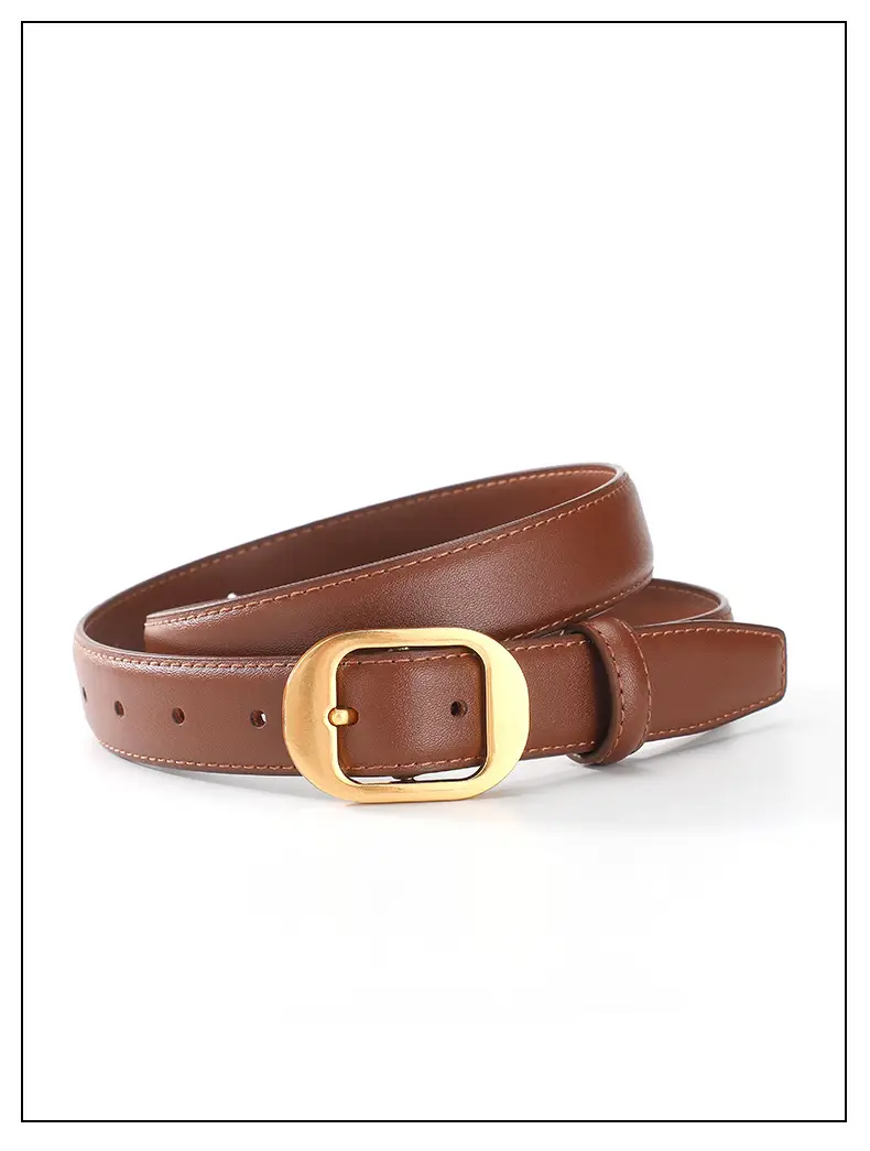 2025 Women's Cross-Border Cowhide Belt Simple Design — feature 15