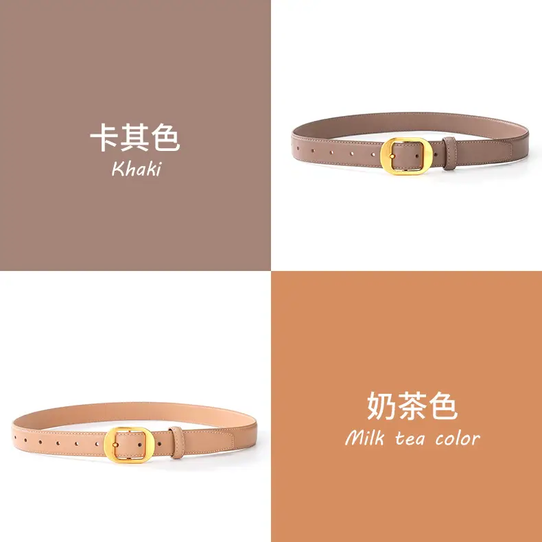 2025 Women's Cross-Border Cowhide Belt Simple Design — feature 8