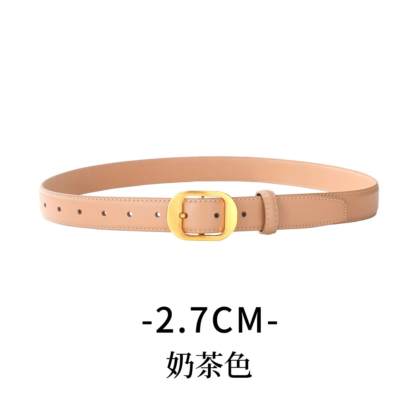 2025 Women's Cross-Border Cowhide Belt Simple Design
