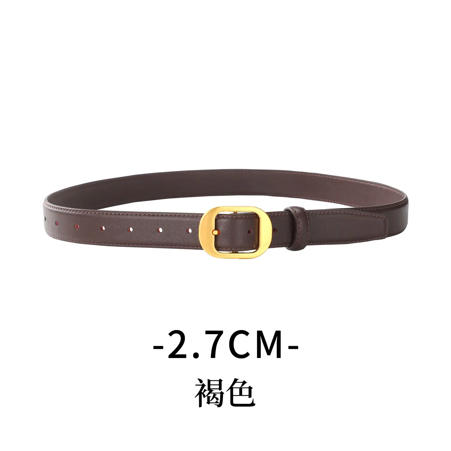 2025 Women's Cross-Border Cowhide Belt Simple Design