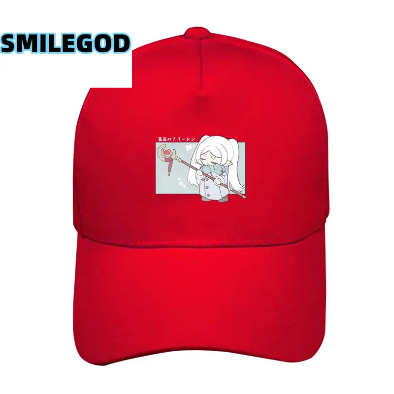 SMILEGOD Anime Printed White Baseball Cap