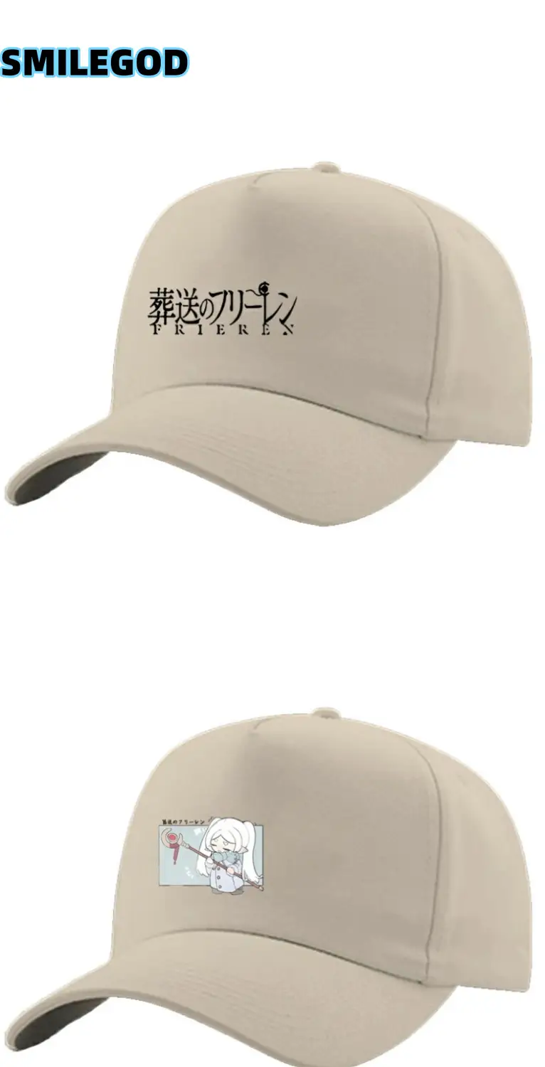 SMILEGOD Anime Printed White Baseball Cap — feature 3