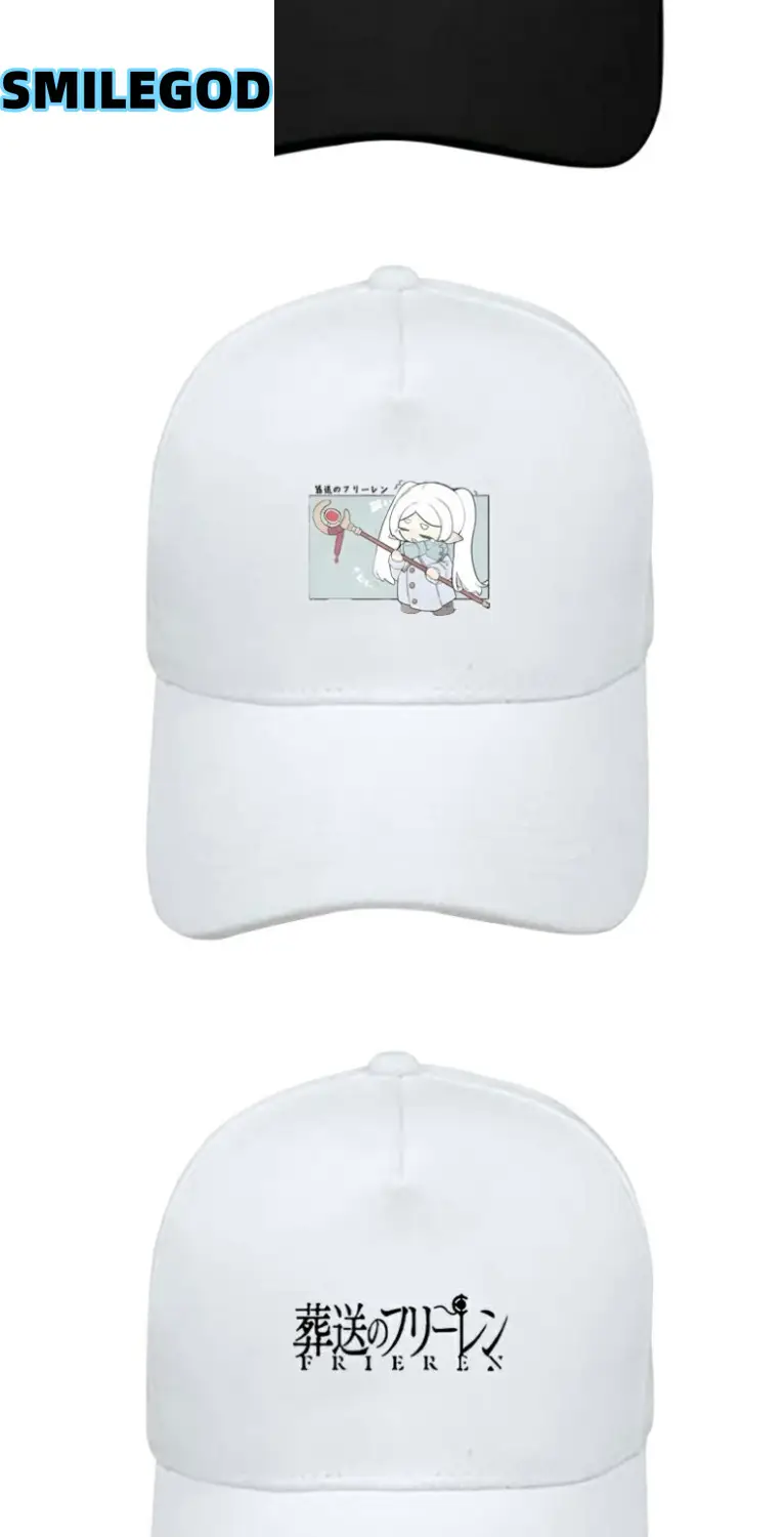 SMILEGOD Anime Printed White Baseball Cap — feature 6
