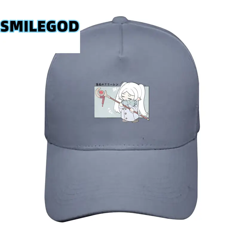 SMILEGOD Anime Printed White Baseball Cap