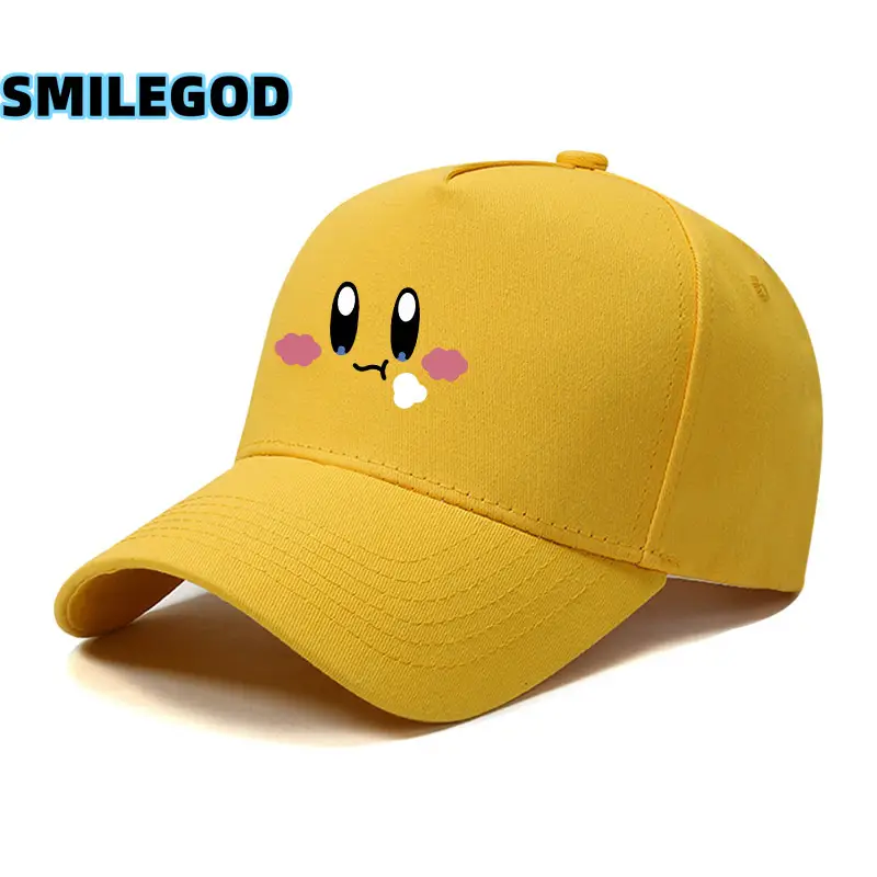 Kirby Game Cap Yellow Sun Hat Unisex Summer - Image 28