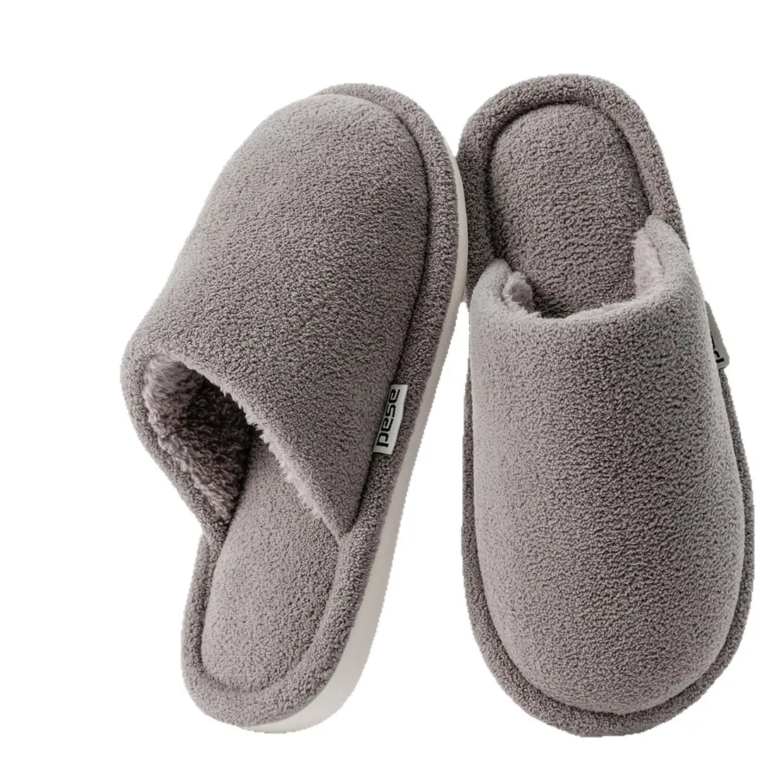 Thickened Men's Cotton Slippers for Winter, Plush and Warm, Non-Stinky, Women's Winter Thick-Soled Non-Slip Home Indoor Soft-Soled Slippers - Image 26