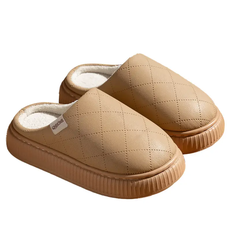 Women Cotton Slippers Winter Warm Waterproof Indoor - Image 9