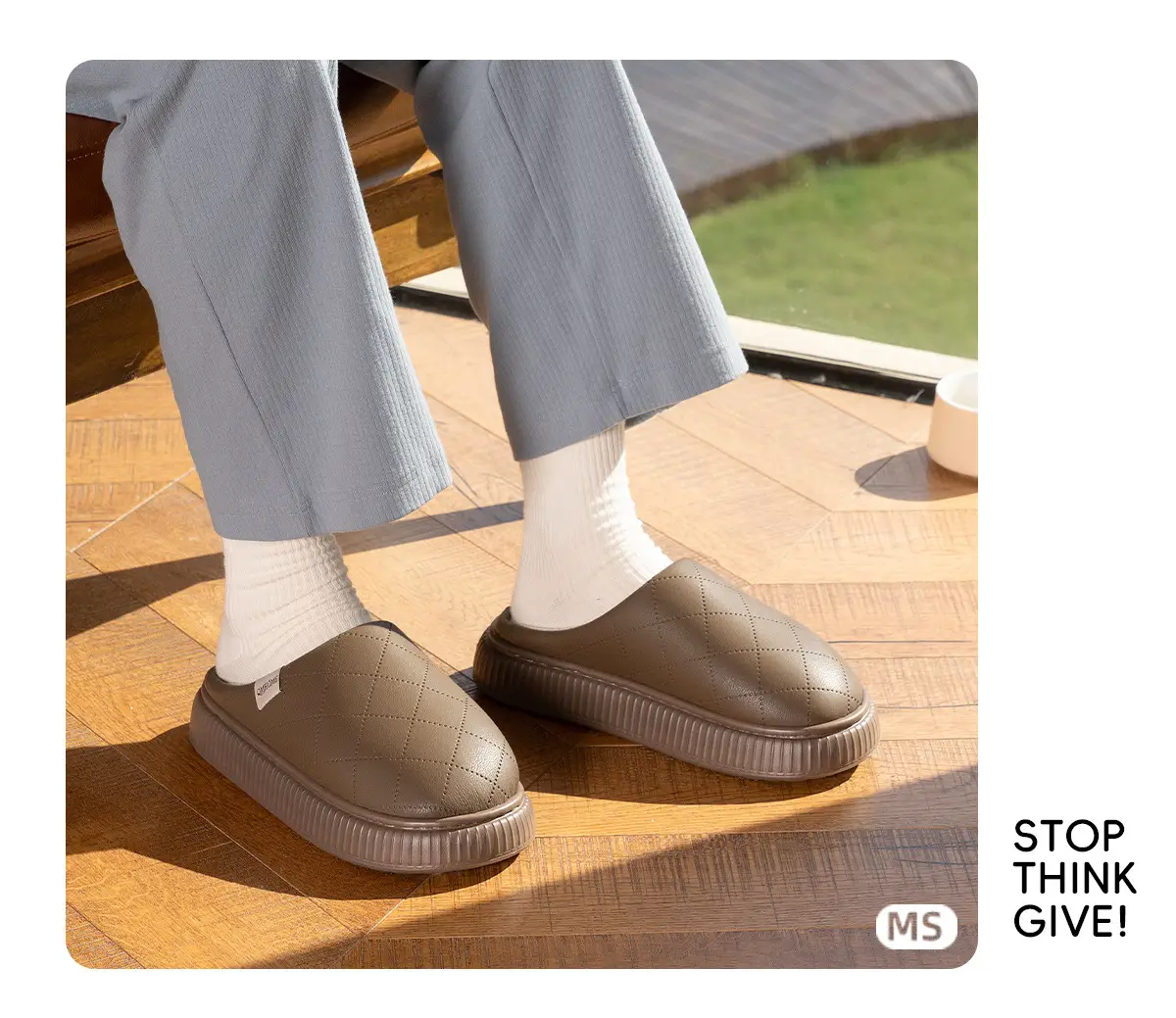Women Cotton Slippers Winter Warm Waterproof Indoor — feature 8