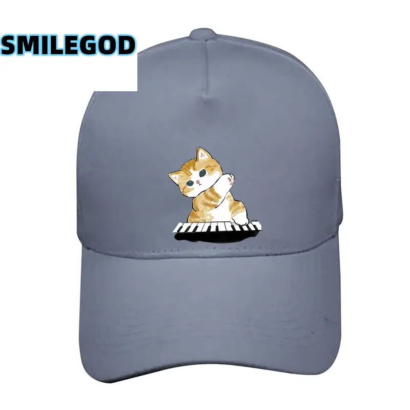 Cute Cat Graphic Red Baseball Cap Unisex - Image 13