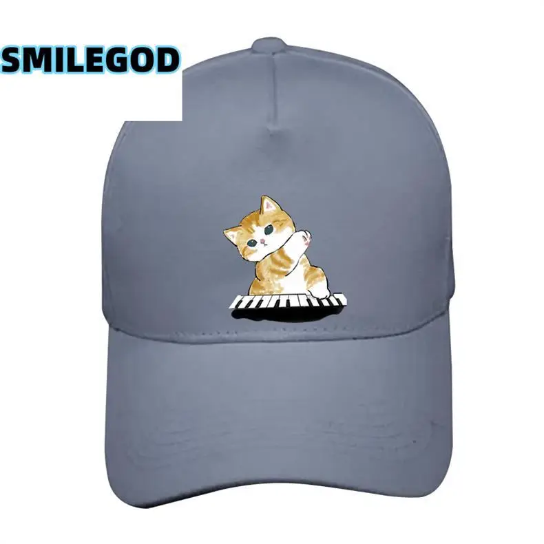 Cute Cat Graphic Red Baseball Cap Unisex — feature 5