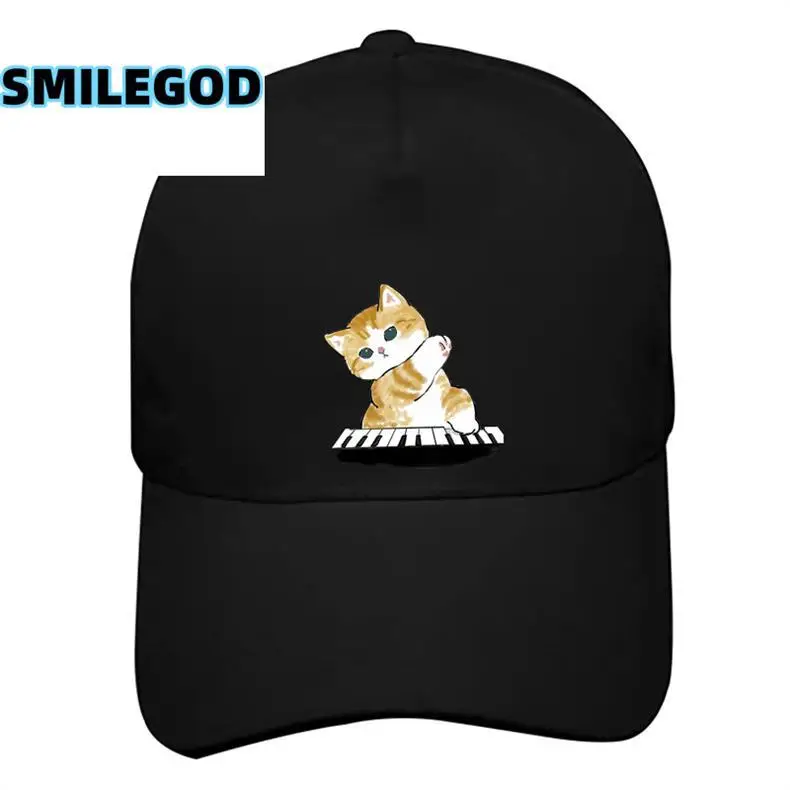 Cute Cat Graphic Red Baseball Cap Unisex — feature 8