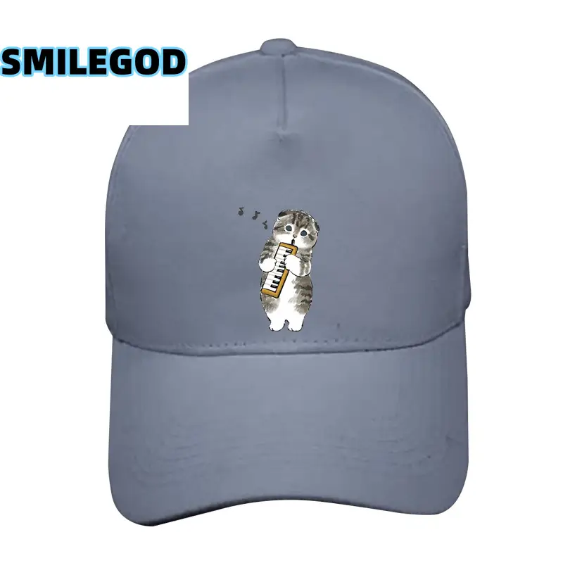 Cute Cat Graphic Red Baseball Cap Unisex - Image 10