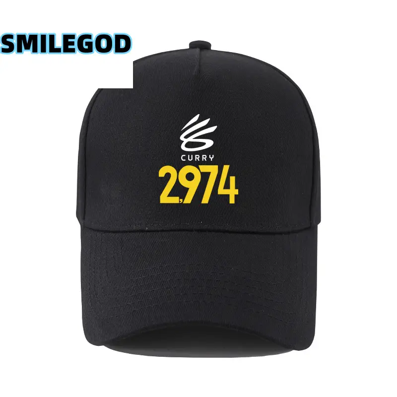 White 3 Point Cap with Gold 2974 Embroidery