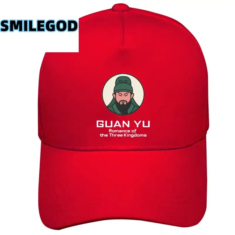Red Guan Yu Hat with Cao Cao Design - Image 18