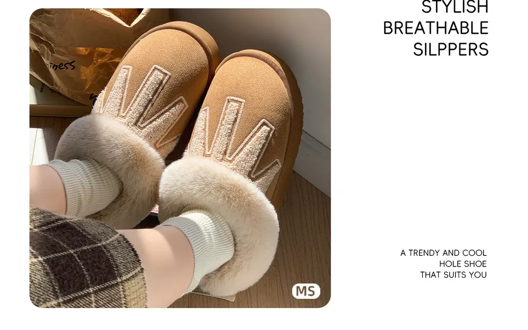 Cross-Border New Style Comfortable Home Warm Winter Embroidered Warm Cotton Slippers for Men and Women Couples Indoor Cotton Slippers Wholesale — feature 5