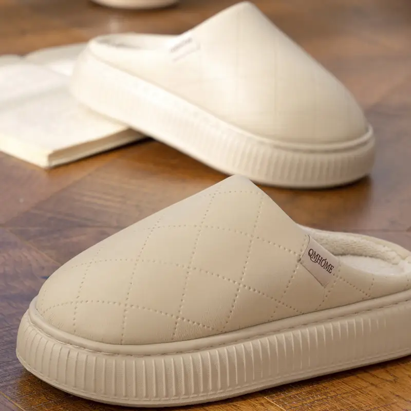 2025 Winter Cotton Slippers for Men, Warm Thick Soles, Non-Slip Indoor Use - Image 8