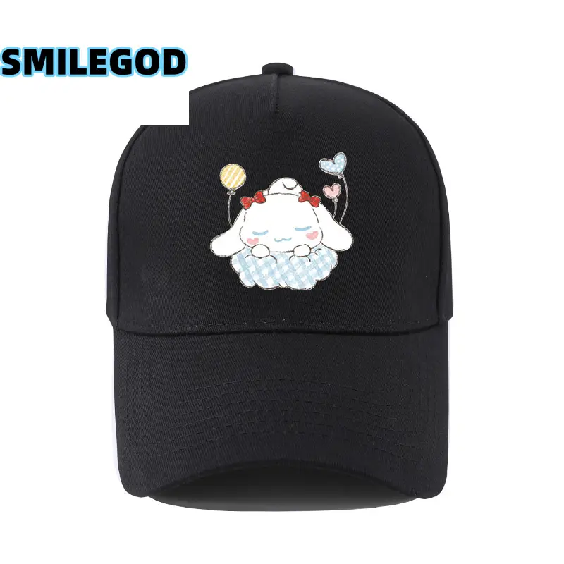 Cute Cinnamoroll Hat Black Cartoon Sunshade Cap
