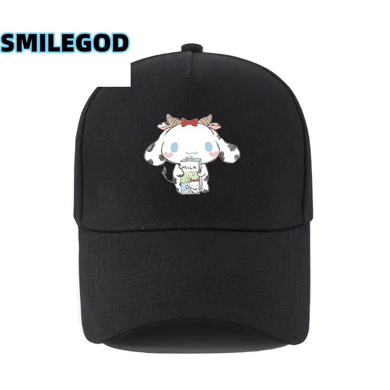 Cute Cinnamoroll Hat Black Cartoon Sunshade Cap