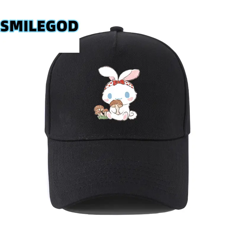 Cute Cinnamoroll Hat Black Cartoon Sunshade Cap