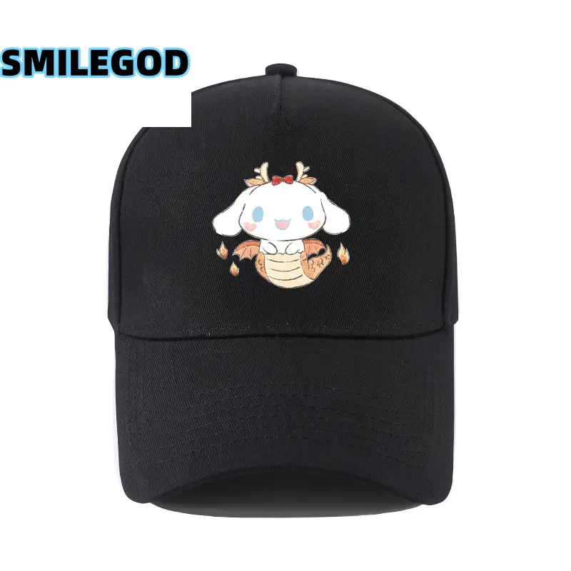 Cute Cinnamoroll Hat Black Cartoon Sunshade Cap