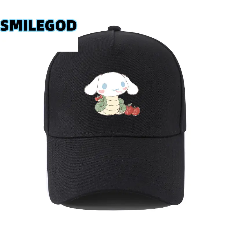 Cute Cinnamoroll Hat Black Cartoon Sunshade Cap
