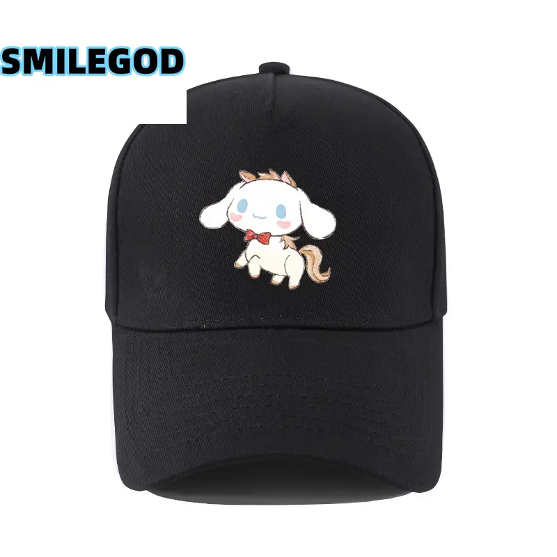 Cute Cinnamoroll Hat Black Cartoon Sunshade Cap