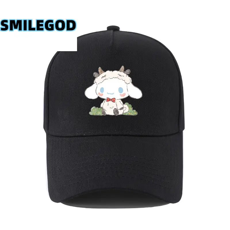 Cute Cinnamoroll Hat Black Cartoon Sunshade Cap