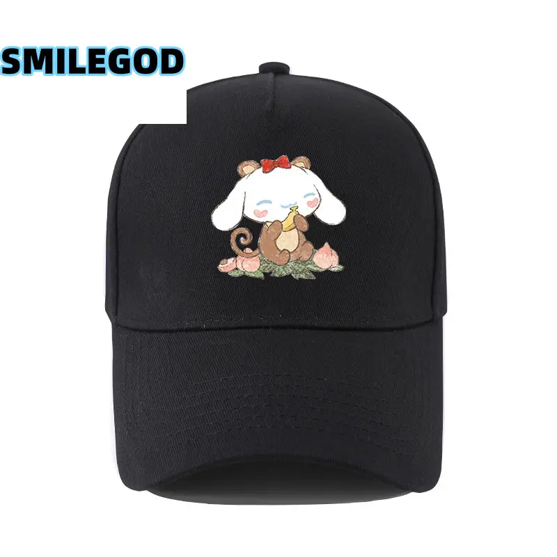 Cute Cinnamoroll Hat Black Cartoon Sunshade Cap