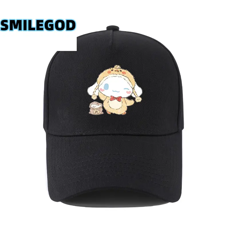 Cute Cinnamoroll Hat Black Cartoon Sunshade Cap