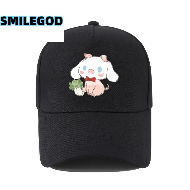 Cute Cinnamoroll Hat Black Cartoon Sunshade Cap