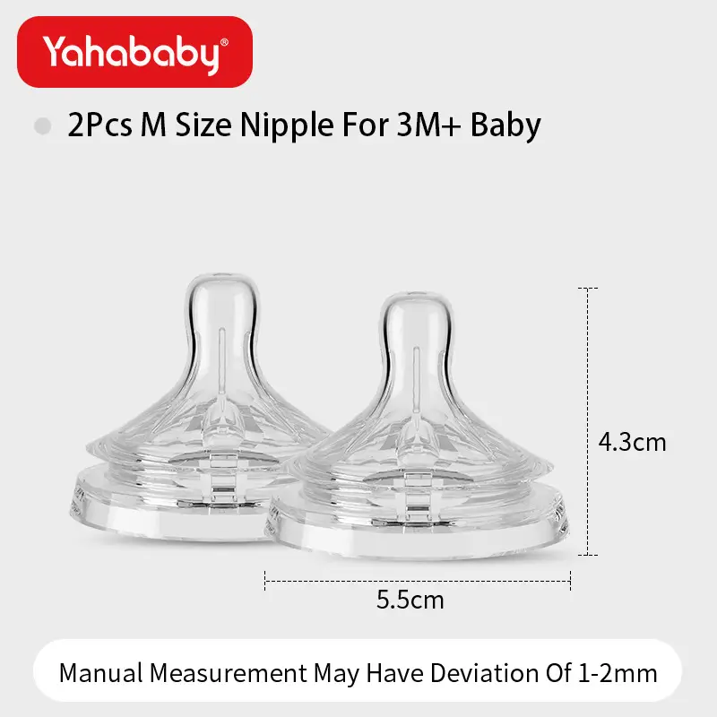 Yahababy55 Caliber Baby Bottle Wide Diameter Anti-Flatulence Newborn Baby 0-6 Months Bottle