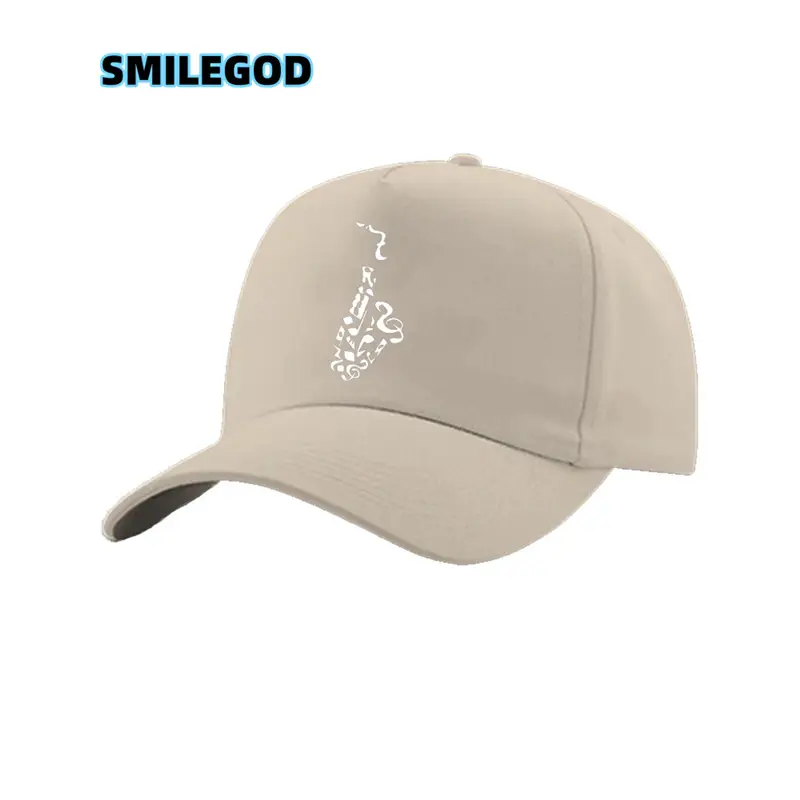 Men Women Saxophone Graphic Cap Grey - Image 32